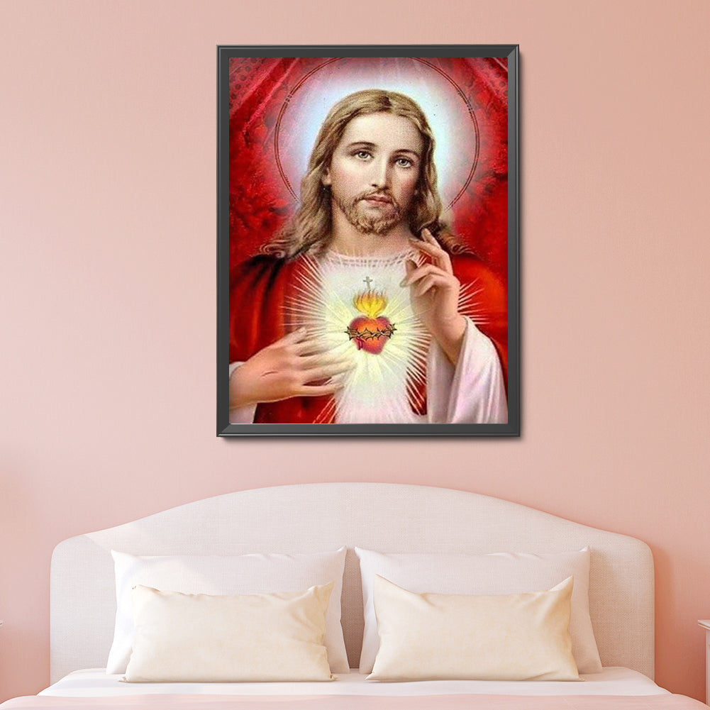 Jesus - Full Round Drill Diamond Painting 30*40CM