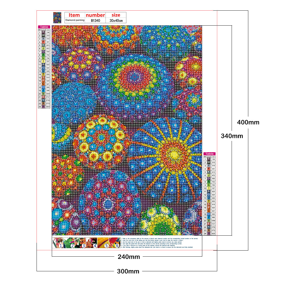 Datura - Full Round Drill Diamond Painting 30*40CM