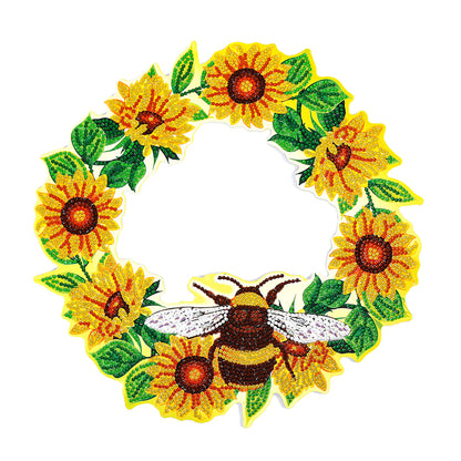 5D DIY Spot Drill Diamond Painting Crystal Wreath Kit Art Crafts Home Decor