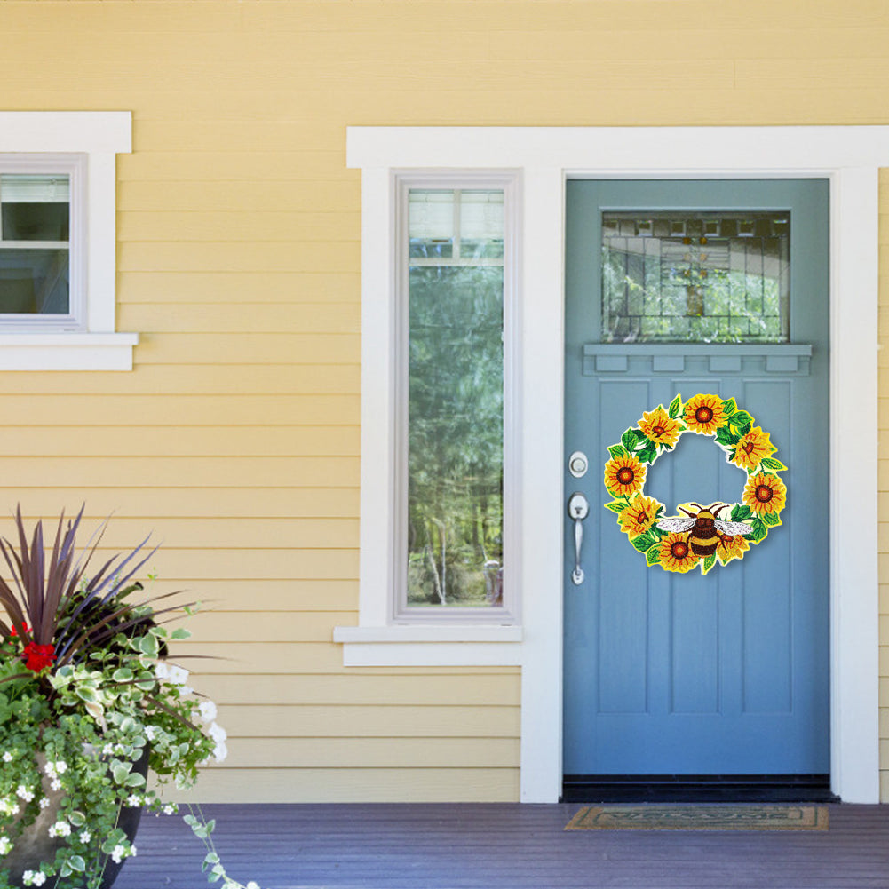 5D DIY Spot Drill Diamond Painting Crystal Wreath Kit Art Crafts Home Decor