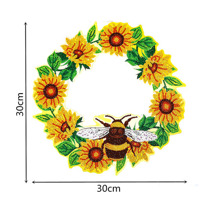 5D DIY Spot Drill Diamond Painting Crystal Wreath Kit Art Crafts Home Decor