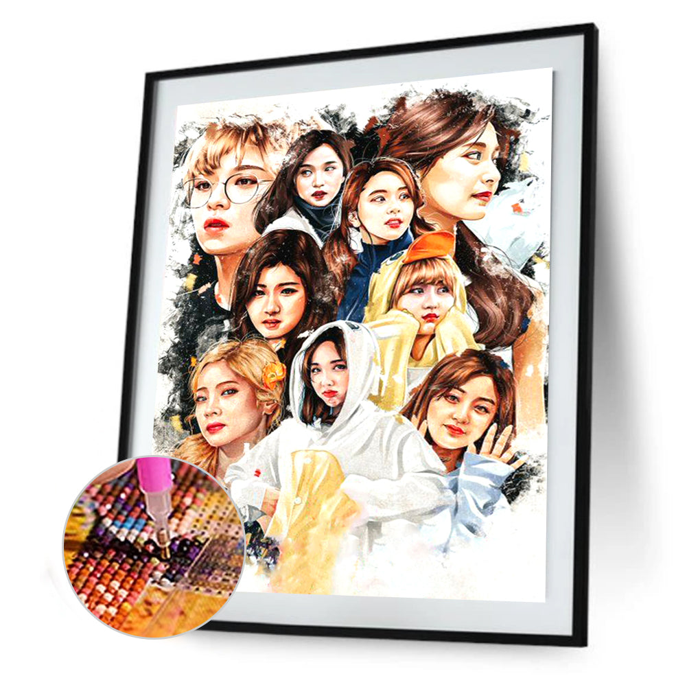 Stars Group - Full Round Drill Diamond Painting 30*40CM