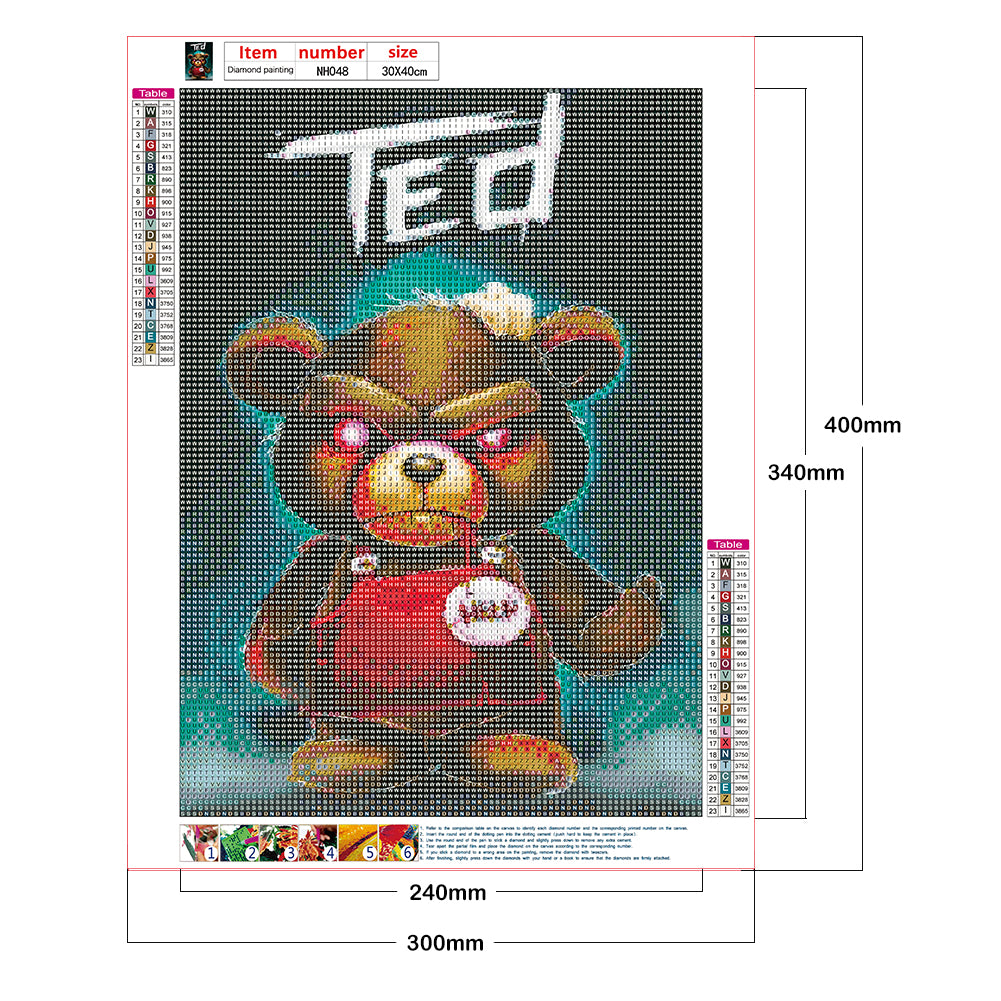 Horror Doll - Full Round Drill Diamond Painting 30*40CM