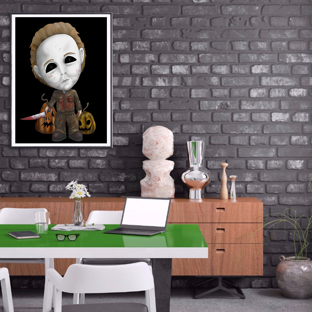 Horror Doll - Full Round Drill Diamond Painting 30*40CM