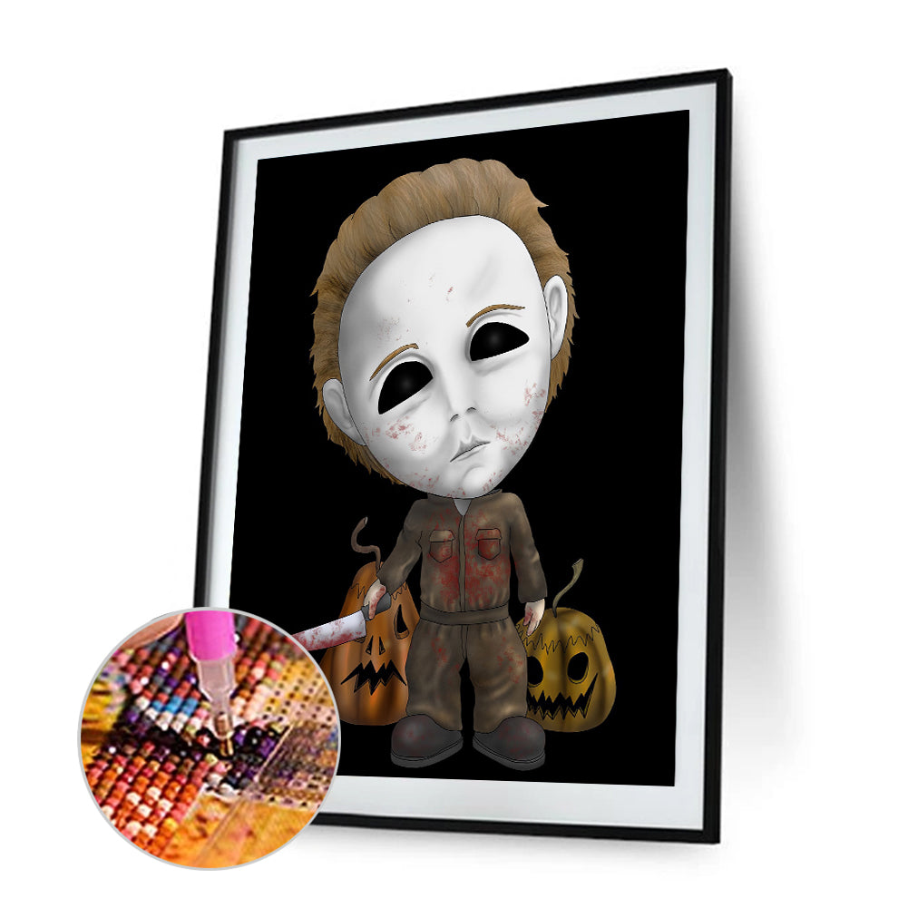 Horror Doll - Full Round Drill Diamond Painting 30*40CM