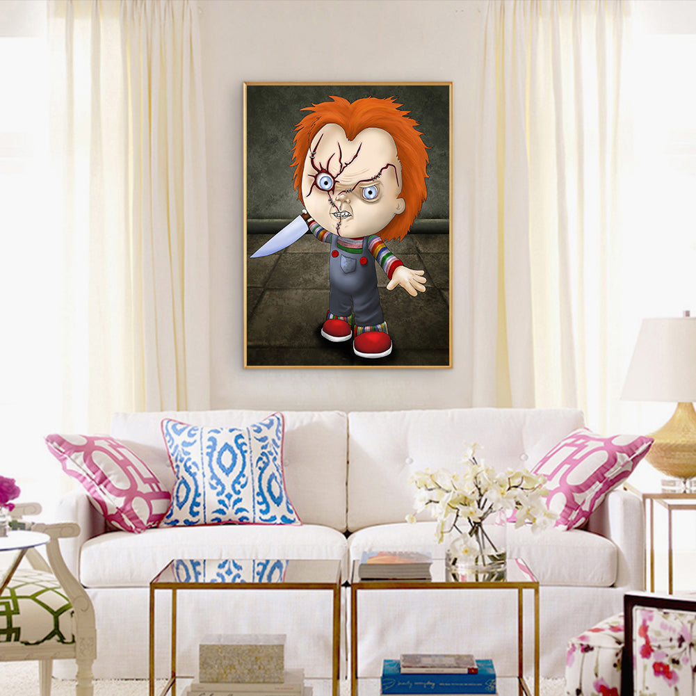 Horror Doll - Full Round Drill Diamond Painting 30*40CM