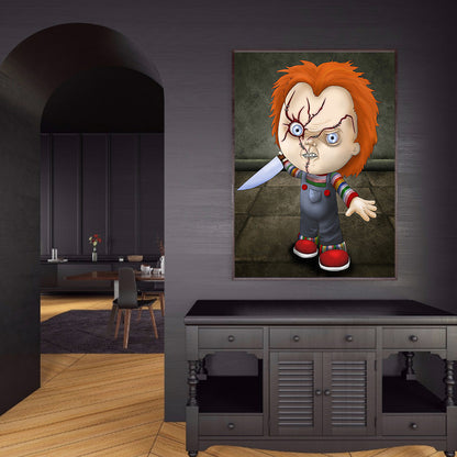 Horror Doll - Full Round Drill Diamond Painting 30*40CM