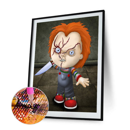 Horror Doll - Full Round Drill Diamond Painting 30*40CM