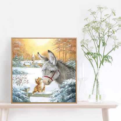 Donkey - Full Round Drill Diamond Painting 40*40CM