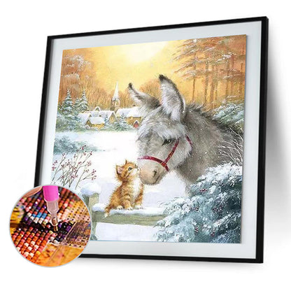 Donkey - Full Round Drill Diamond Painting 40*40CM