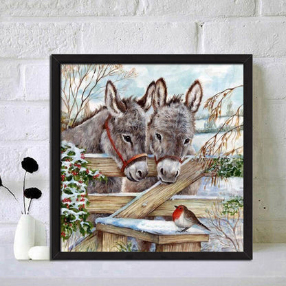 Donkey - Full Round Drill Diamond Painting 40*40CM