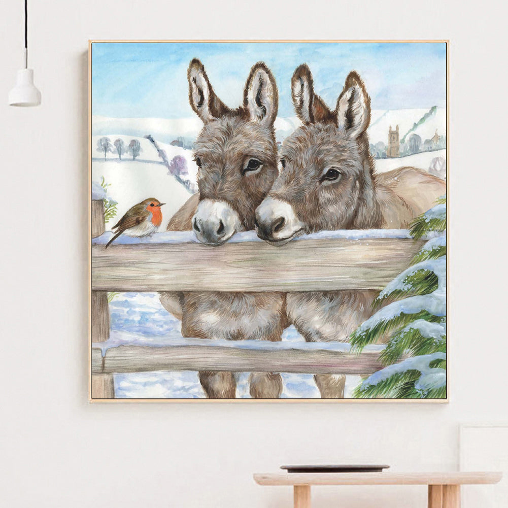 Donkey - Full Round Drill Diamond Painting 40*40CM