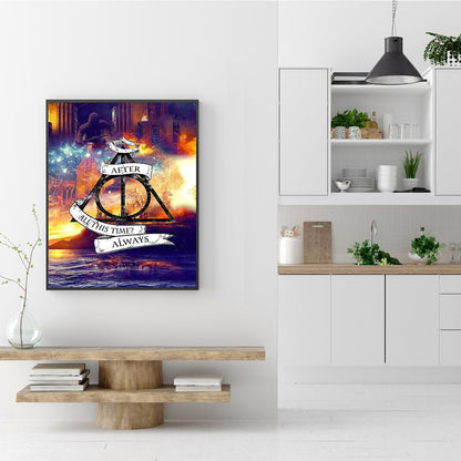 Triangle Word - Full Round Drill Diamond Painting 30*40CM