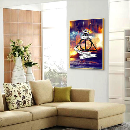 Triangle Word - Full Round Drill Diamond Painting 30*40CM