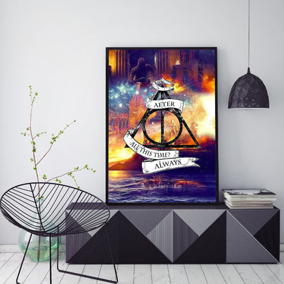 Triangle Word - Full Round Drill Diamond Painting 30*40CM