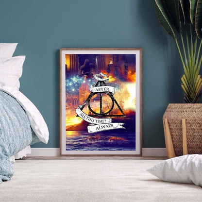 Triangle Word - Full Round Drill Diamond Painting 30*40CM