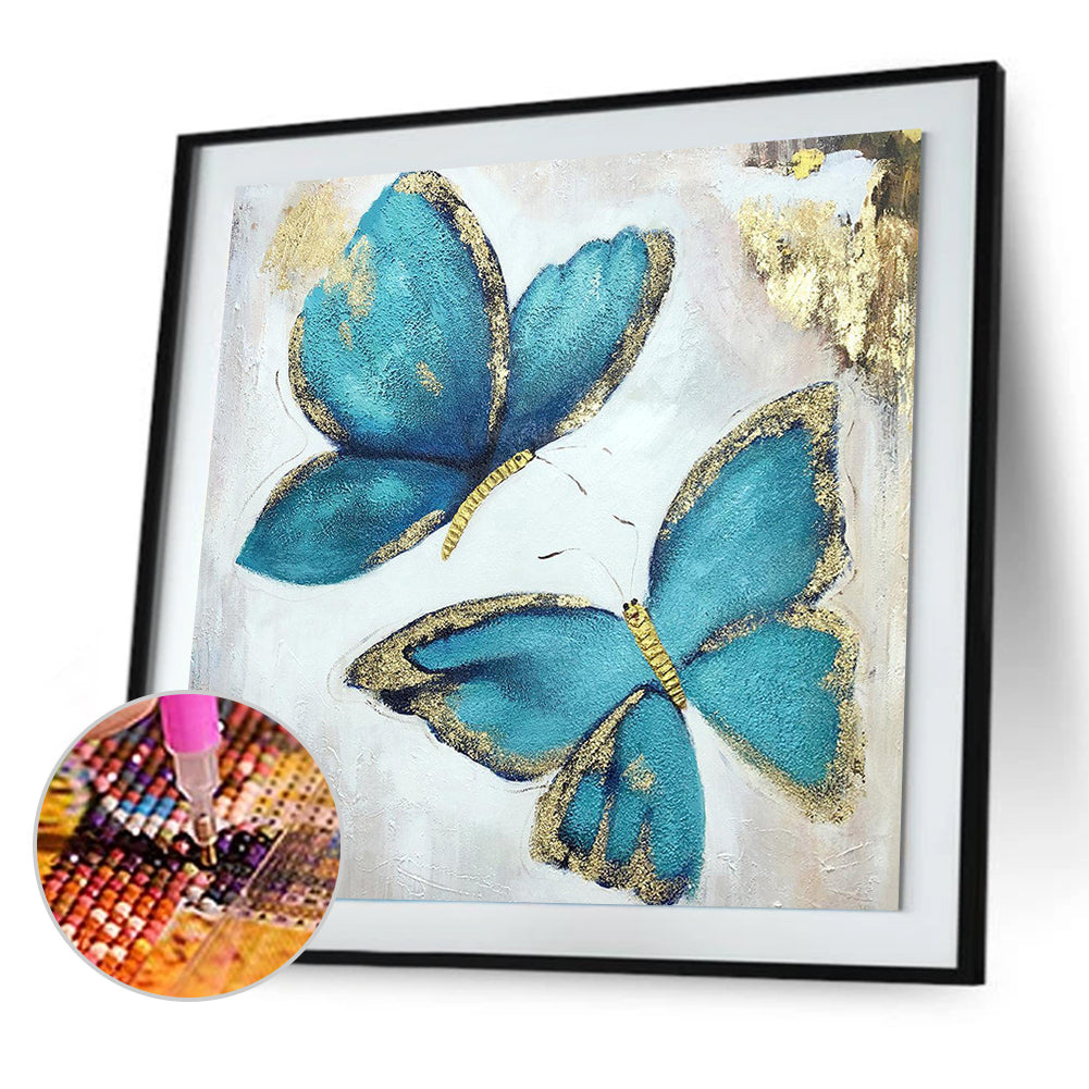 Butterfly - Full Round Drill Diamond Painting 30*30CM