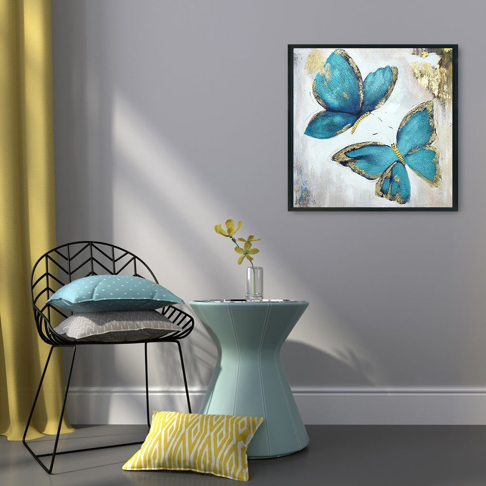 Butterfly - Full Round Drill Diamond Painting 30*30CM