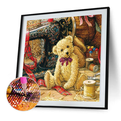 Cartoon Bear - Full Round Drill Diamond Painting 30*30CM