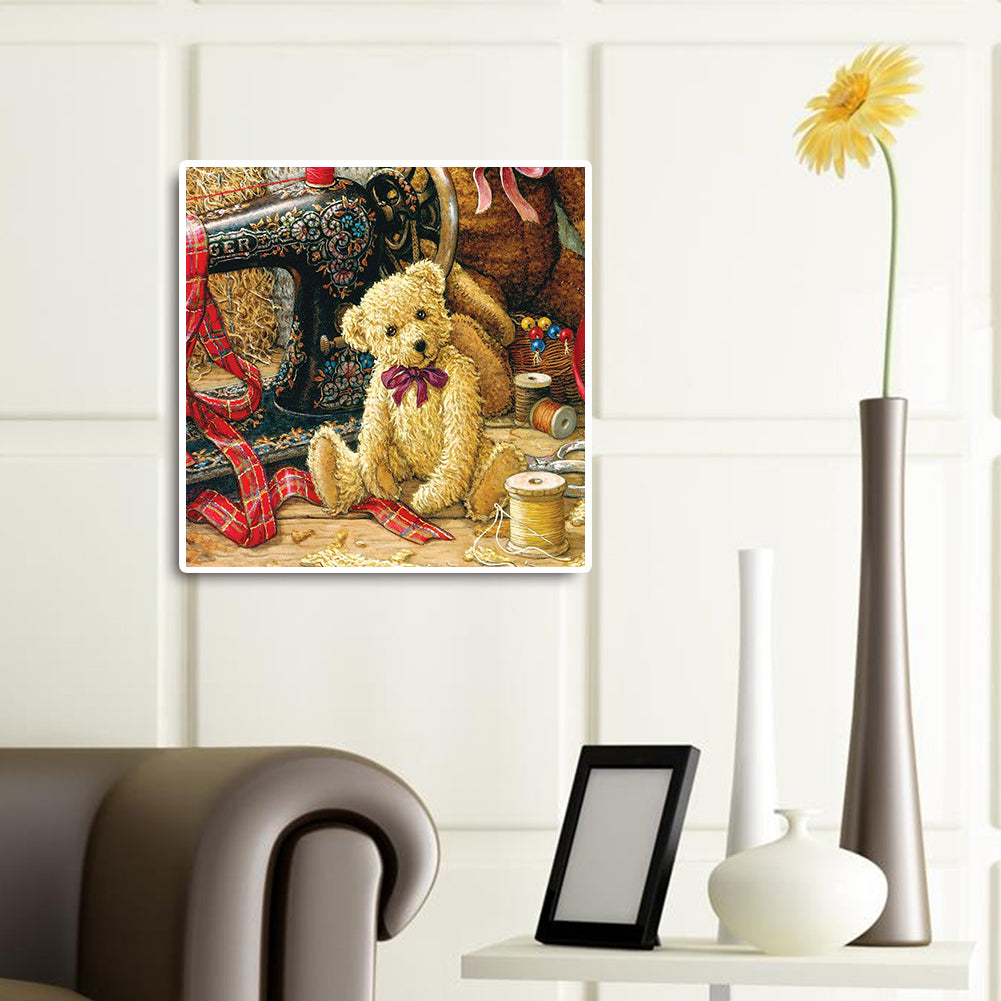 Cartoon Bear - Full Round Drill Diamond Painting 30*30CM