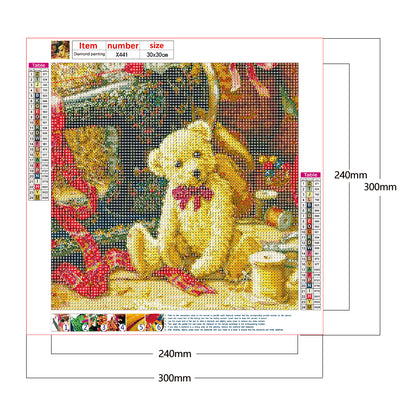 Cartoon Bear - Full Round Drill Diamond Painting 30*30CM