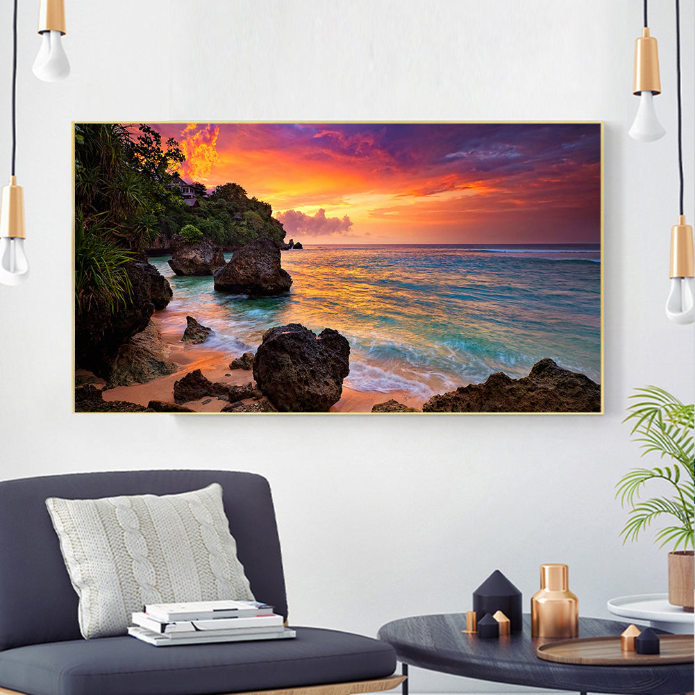 Sun Beach - Full Square Drill Diamond Painting 80*40CM