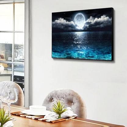 Sea Moon - Full Square Drill Diamond Painting 80*40CM