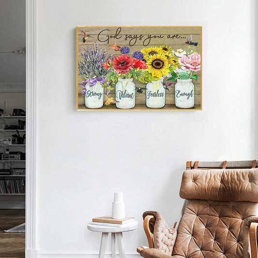 English Sentence - Full Round Drill Diamond Painting 50*40CM