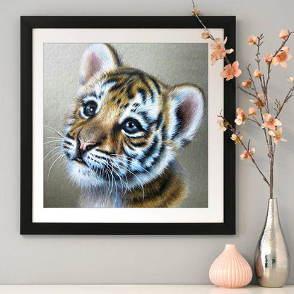 Tiger - Full Round Drill Diamond Painting 30*30CM