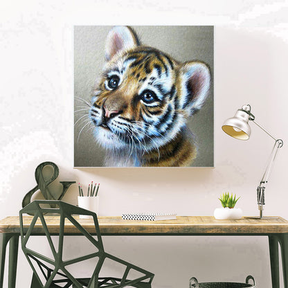 Tiger - Full Round Drill Diamond Painting 30*30CM