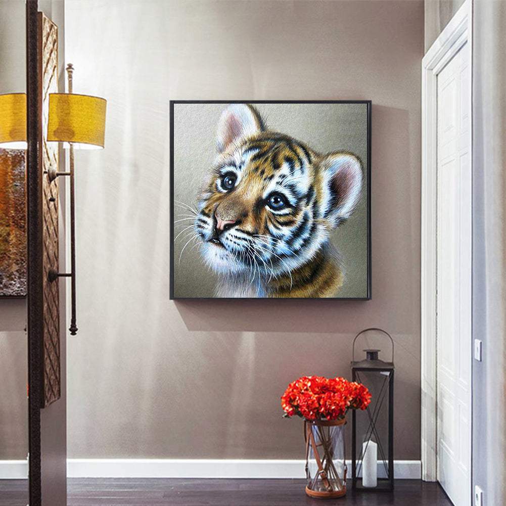 Tiger - Full Round Drill Diamond Painting 30*30CM