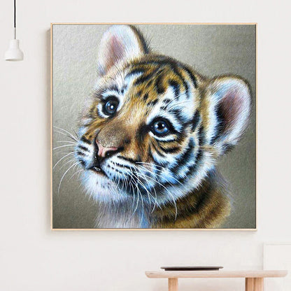 Tiger - Full Round Drill Diamond Painting 30*30CM