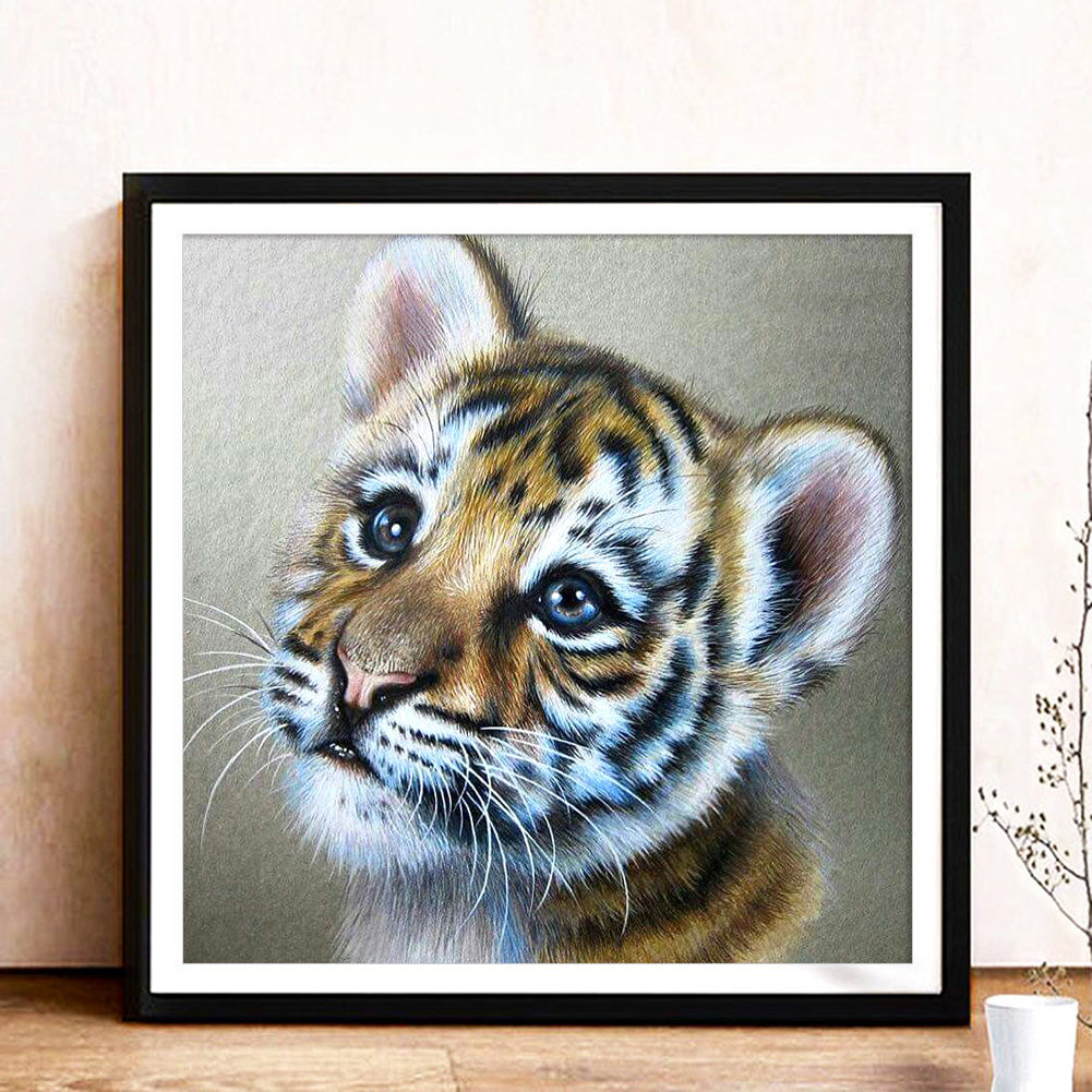 Tiger - Full Round Drill Diamond Painting 30*30CM