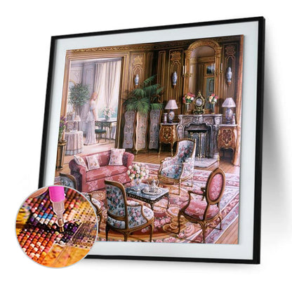 Charming House - Full Round Drill Diamond Painting 50*50CM