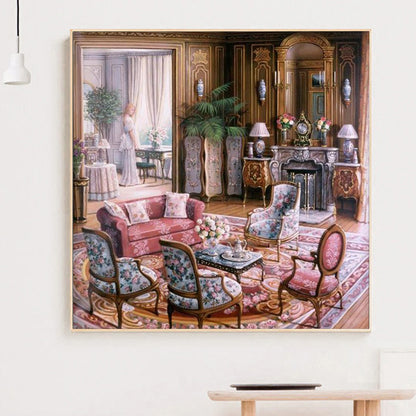 Charming House - Full Round Drill Diamond Painting 50*50CM