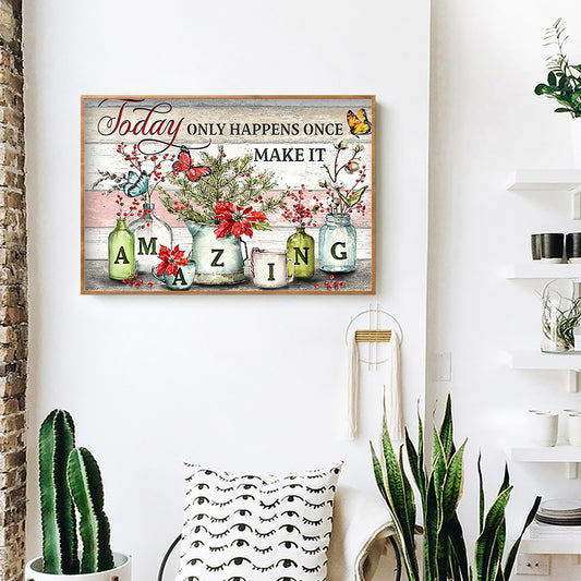 Amazing Sentence - Full Round Drill Diamond Painting 50*40CM