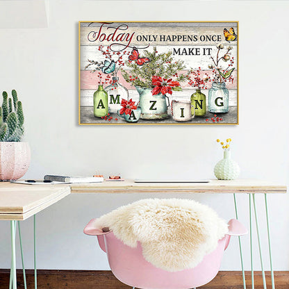Amazing Sentence - Full Round Drill Diamond Painting 50*40CM