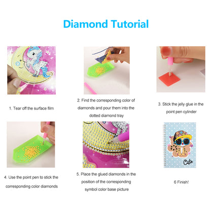 60 Pages Diamond Painting Notebook DIY 5D Rhinestone Drawing Diary Books