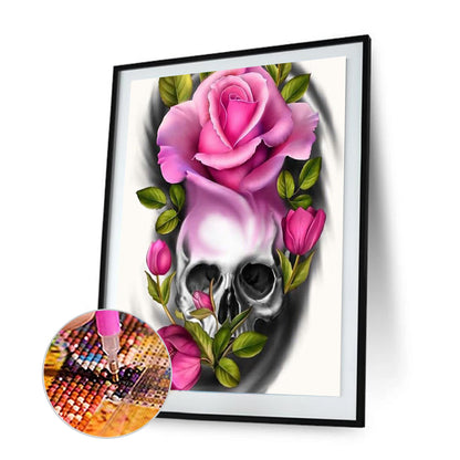 Skull - Full Round Drill Diamond Painting 30*40CM