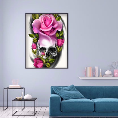 Skull - Full Round Drill Diamond Painting 30*40CM