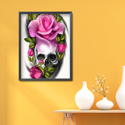 Skull - Full Round Drill Diamond Painting 30*40CM