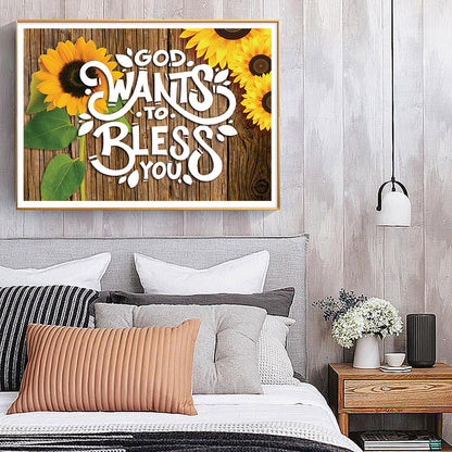 Flower - Full Round Drill Diamond Painting 40*30CM