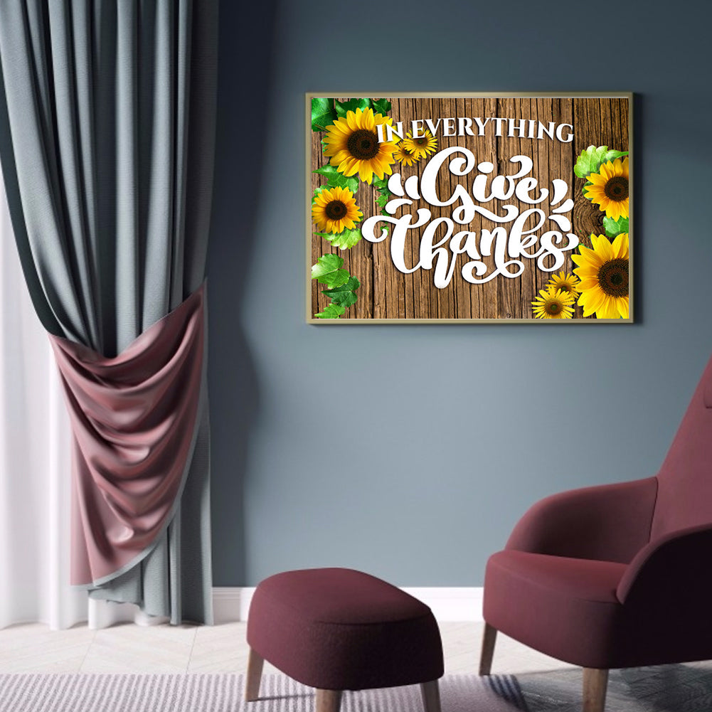 Flower - Full Round Drill Diamond Painting 40*30CM