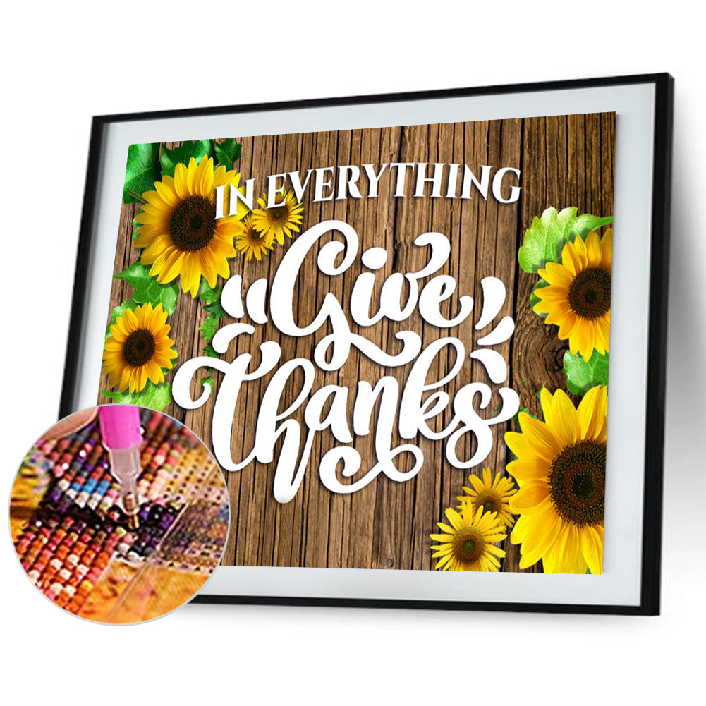 Flower - Full Round Drill Diamond Painting 40*30CM