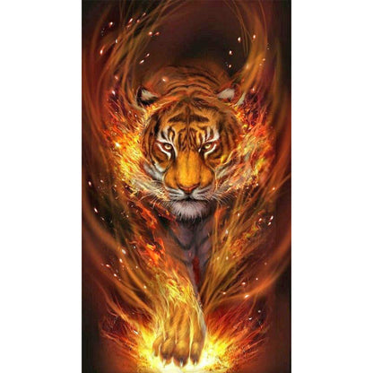 Tiger - Full Square Drill Diamond Painting 45*80CM