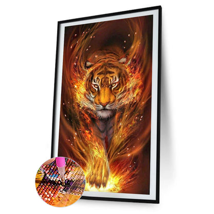 Tiger - Full Square Drill Diamond Painting 45*80CM