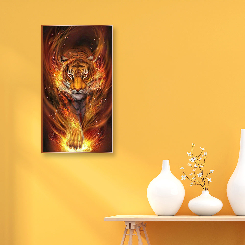 Tiger - Full Square Drill Diamond Painting 45*80CM