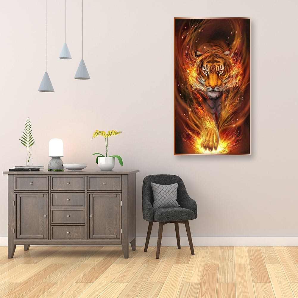 Tiger - Full Square Drill Diamond Painting 45*80CM