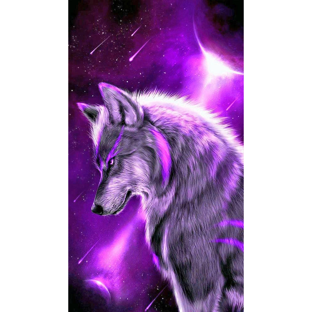 Wolf - Full Square Drill Diamond Painting 45*80CM