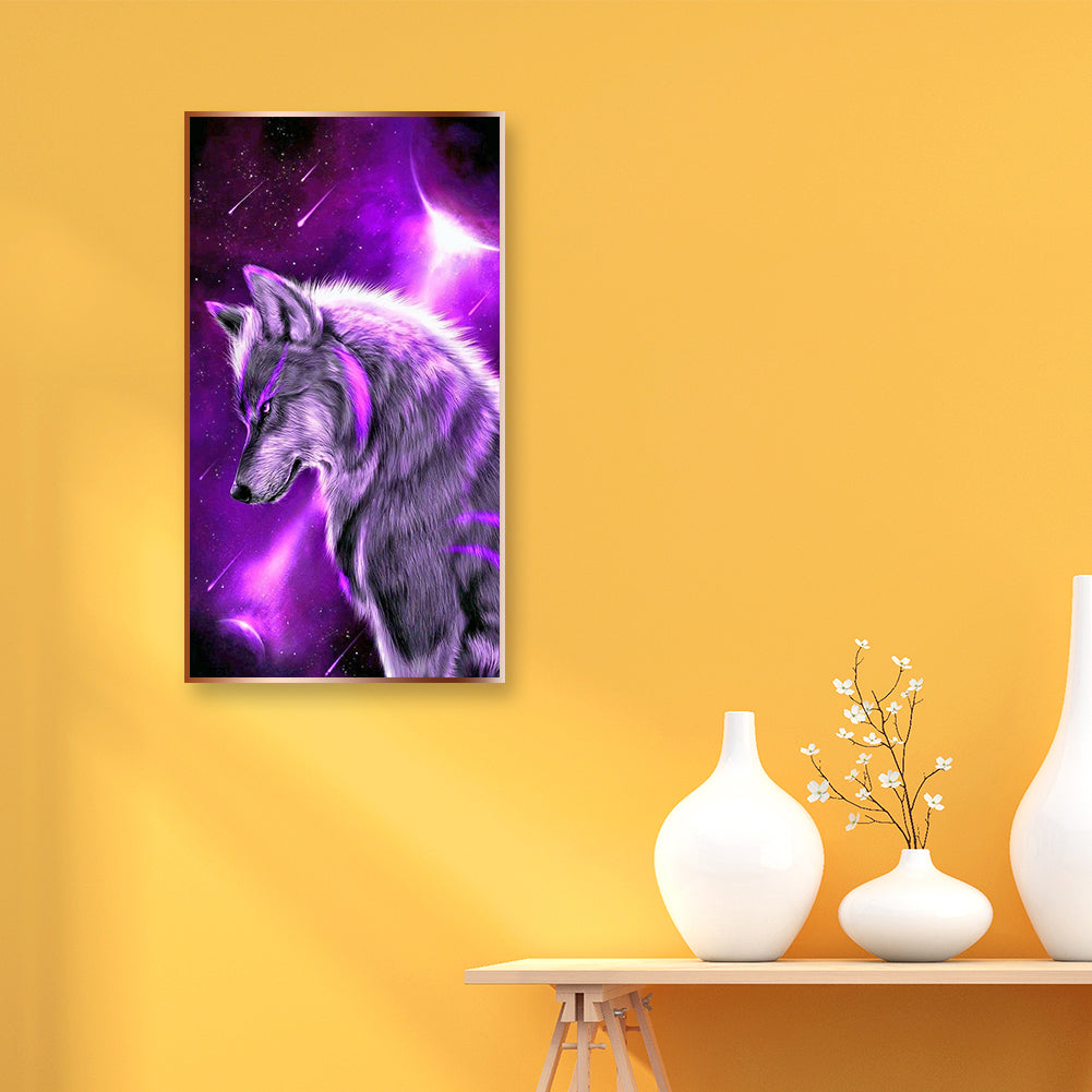 Wolf - Full Square Drill Diamond Painting 45*80CM